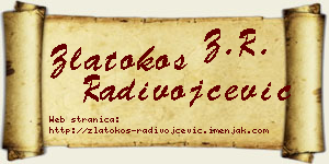 Zlatokos Radivojčević vizit kartica